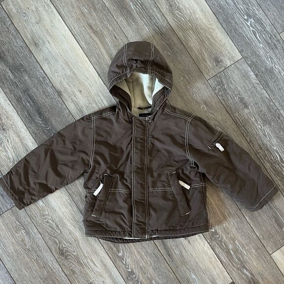 Mini Boden Fleece Lined Hooded Jacket - Picture 2 of 11